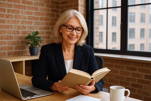 Leader practicing lifelong learning